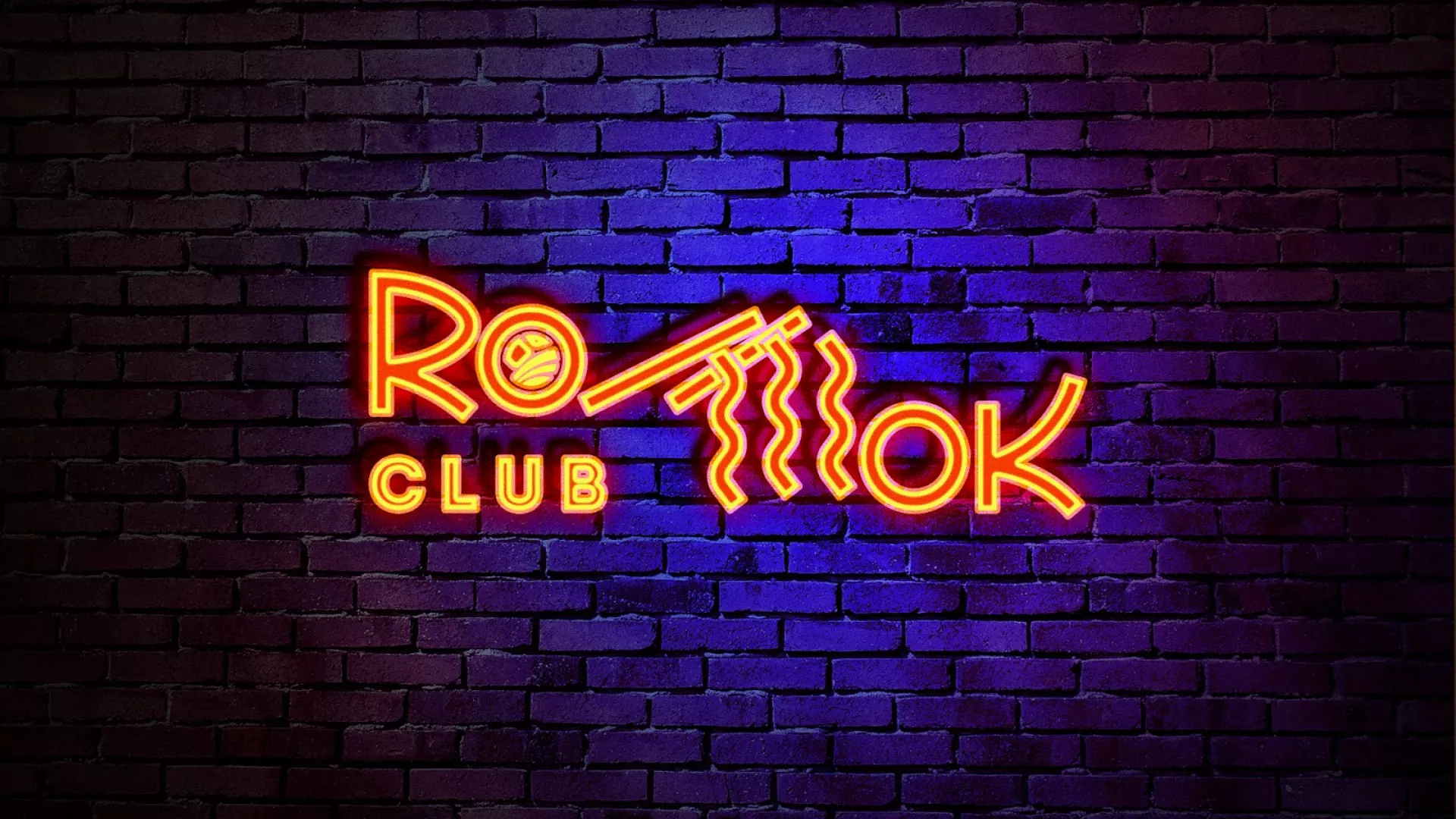 Разработка интерьерной вывески суши-бара «Roll Wok Club» в Нарткале